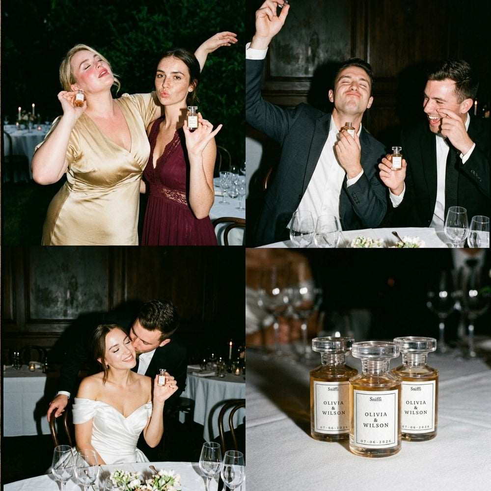 De scent gemaakt voor Olivia & Willson op hun eigen scented bruiloft
